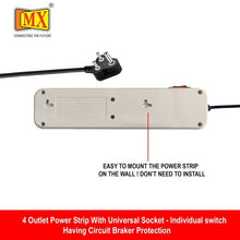 MX 4-Outlet Surge Protector | Master Switch, LED Indicator 3425 Free Shipping