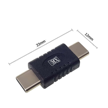 MX USB Type-C to Type-C Adapter|Fast Charge & Data Sync|Universal C-Type Compatibility|Durable Black Finish(Pack of 2),free shipping