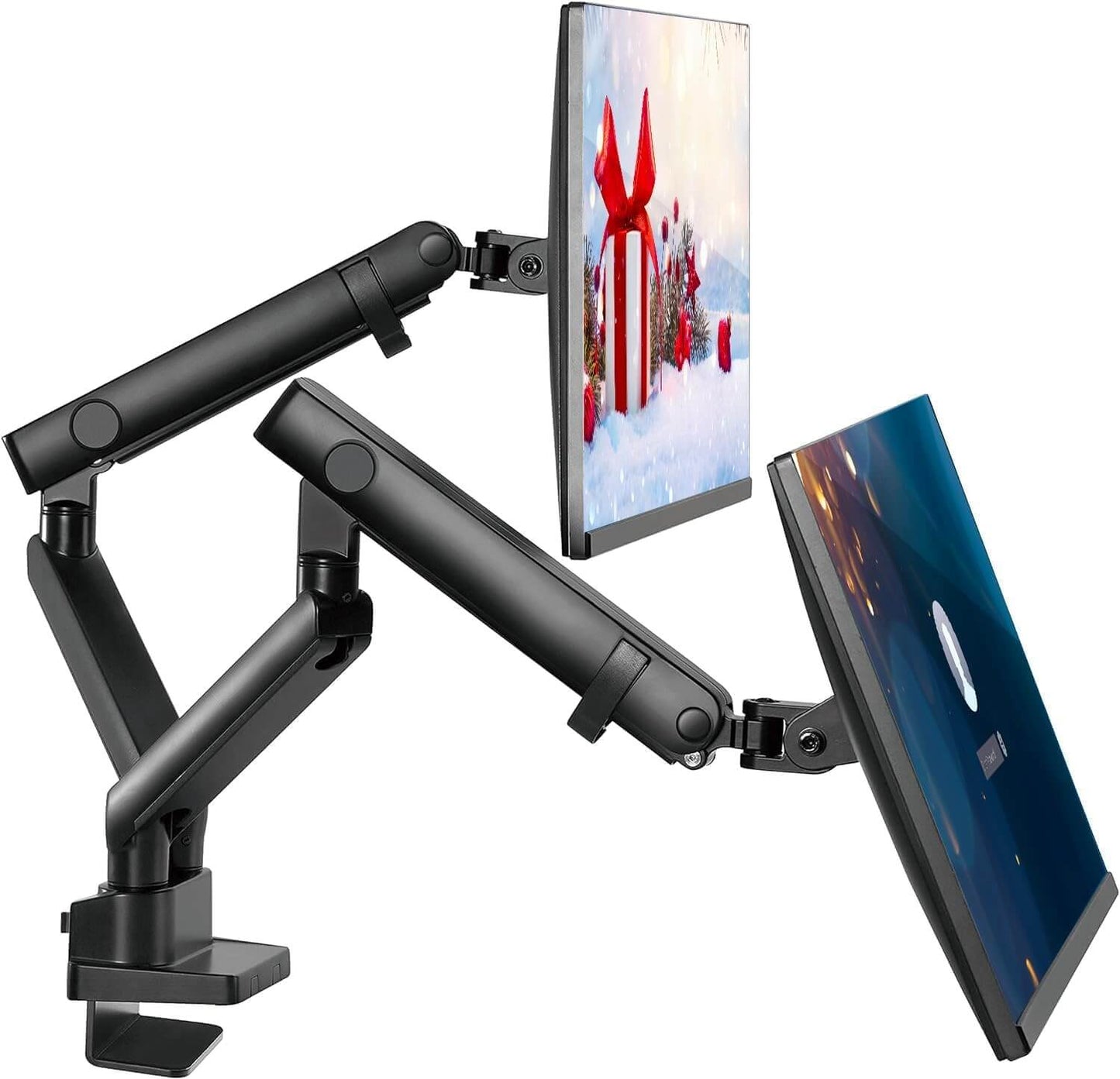 NB 27-34" Gas Spring Dual Monitor Arm w/ 360° Swivel & Tilt G65 Free Shipping