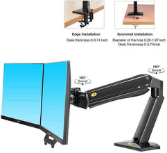 NB32 Gas Strut 24-32 inch Dual Screen Monitor Mount Bracket Desktop Load 2-15kgs