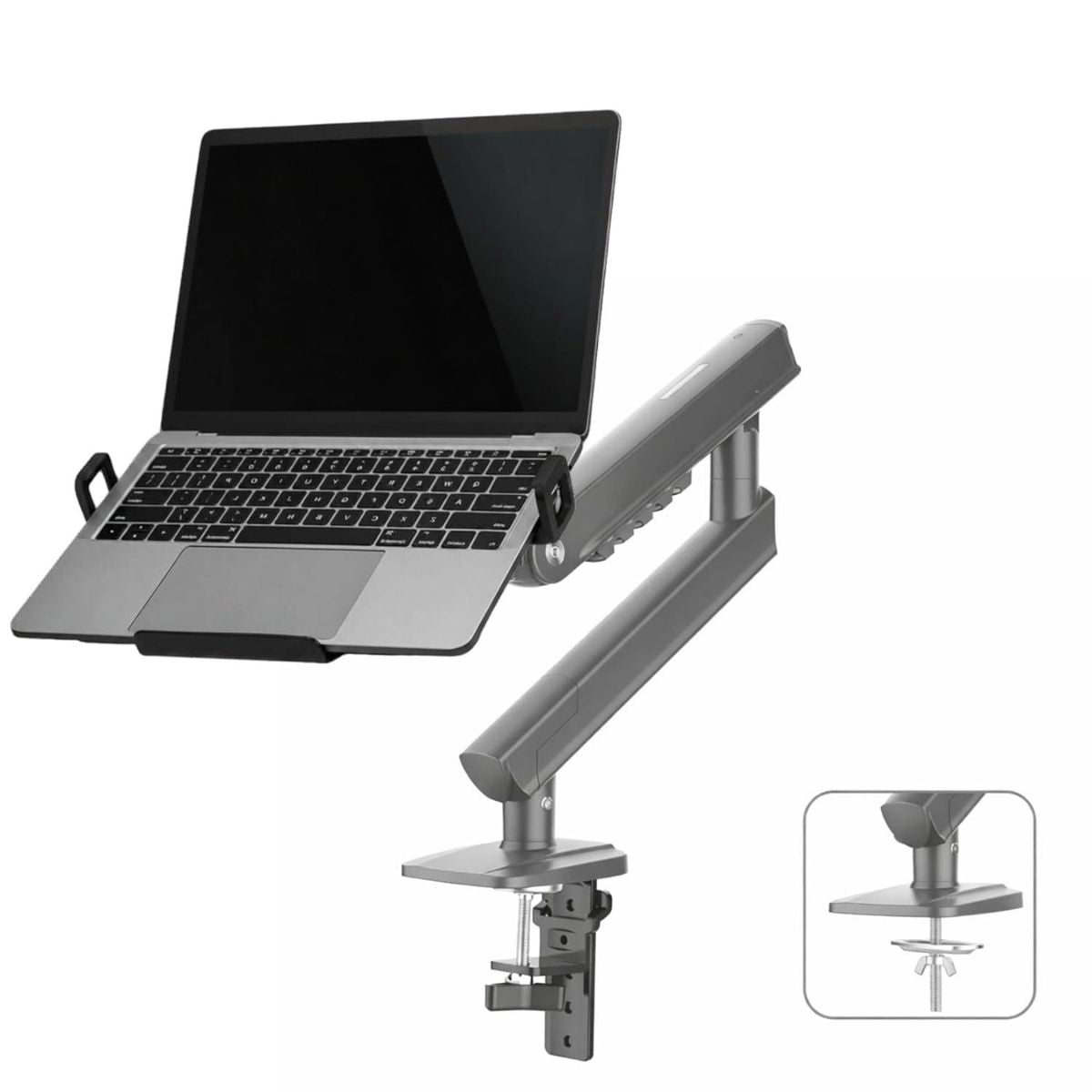 Gadget Wagon 13–17" Premium Spring-Arm Laptop Desk Stand | 360° Swivel, Tilt & Height Adjustable | 9 KG Heavy-Duty Load, free shipping