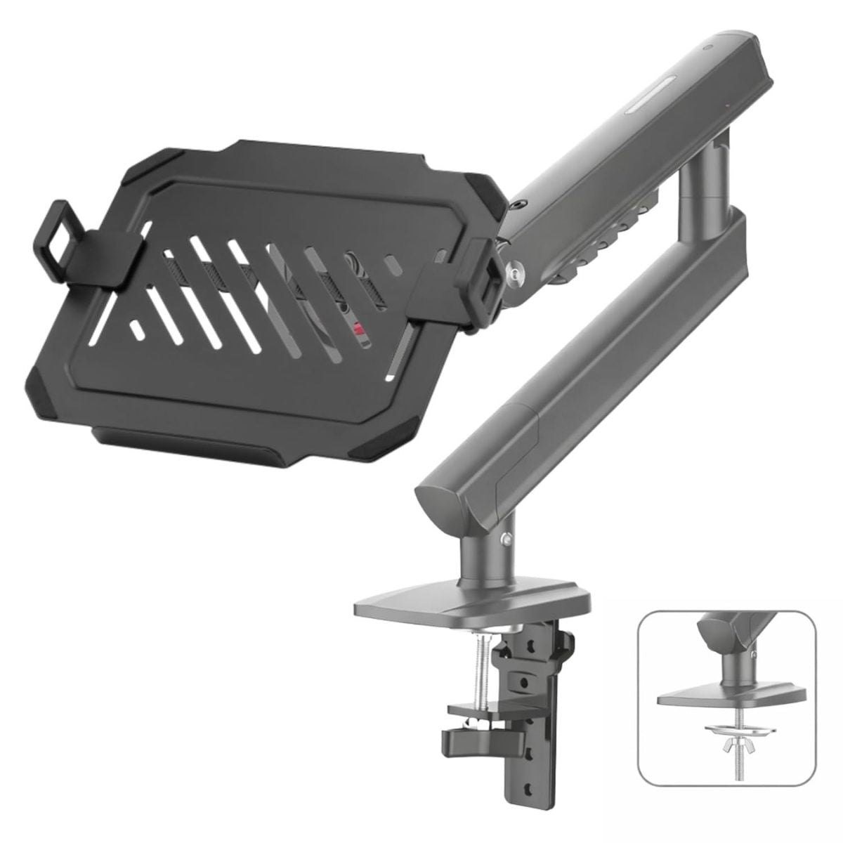 Gadget Wagon 13–17" Premium Spring-Arm Laptop Desk Stand | 360° Swivel, Tilt & Height Adjustable | 9 KG Heavy-Duty Load, free shipping