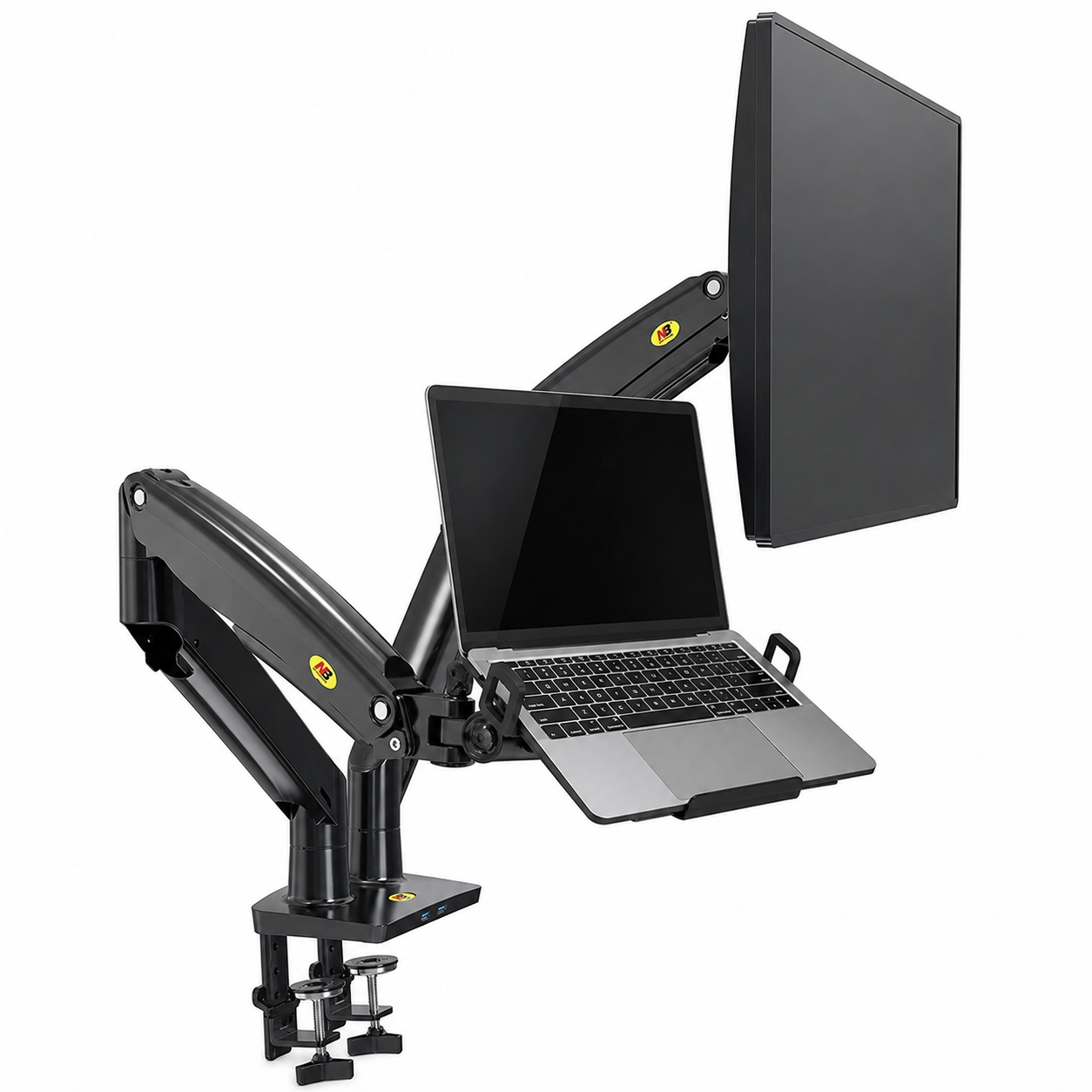 17-to-27-inch-gas-strut-led-monitor-desk-arm-with-laptop-tray-360-degree-swivel-tilt-f160-fp217-to-27-inch-gas-strut-led-monitor-desk-arm-with-laptop-tray-360-d-745278