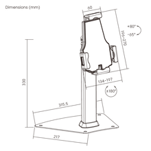 SecureTab 360 Aluminum Tablet Kiosk Stand, free shipping