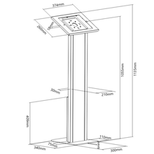 TabVault Pro Freestanding Tablet Kiosk, free shipping