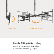 TV wall mount with tilting and swiveling features 