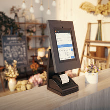Lumi Anti-Theft mPOS Tablet & Printer Stand | 9.7”–11” Tablet Kiosk Mount | Adjustable Tilt (+145°~-20°), 90° Rotation & Bolt-Down Security Base, free shipping