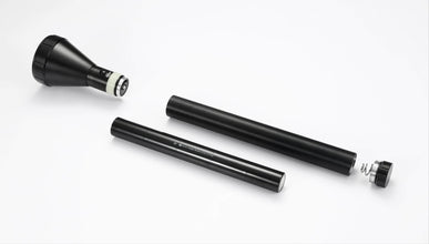 MR. LIGHT - LED TORCH RX15IN|Black, 48cm, 3.6 Kms Long Range, 6V/7000 mAh NiCd Rechargeable LED Aluminum Torchlight, free shipping