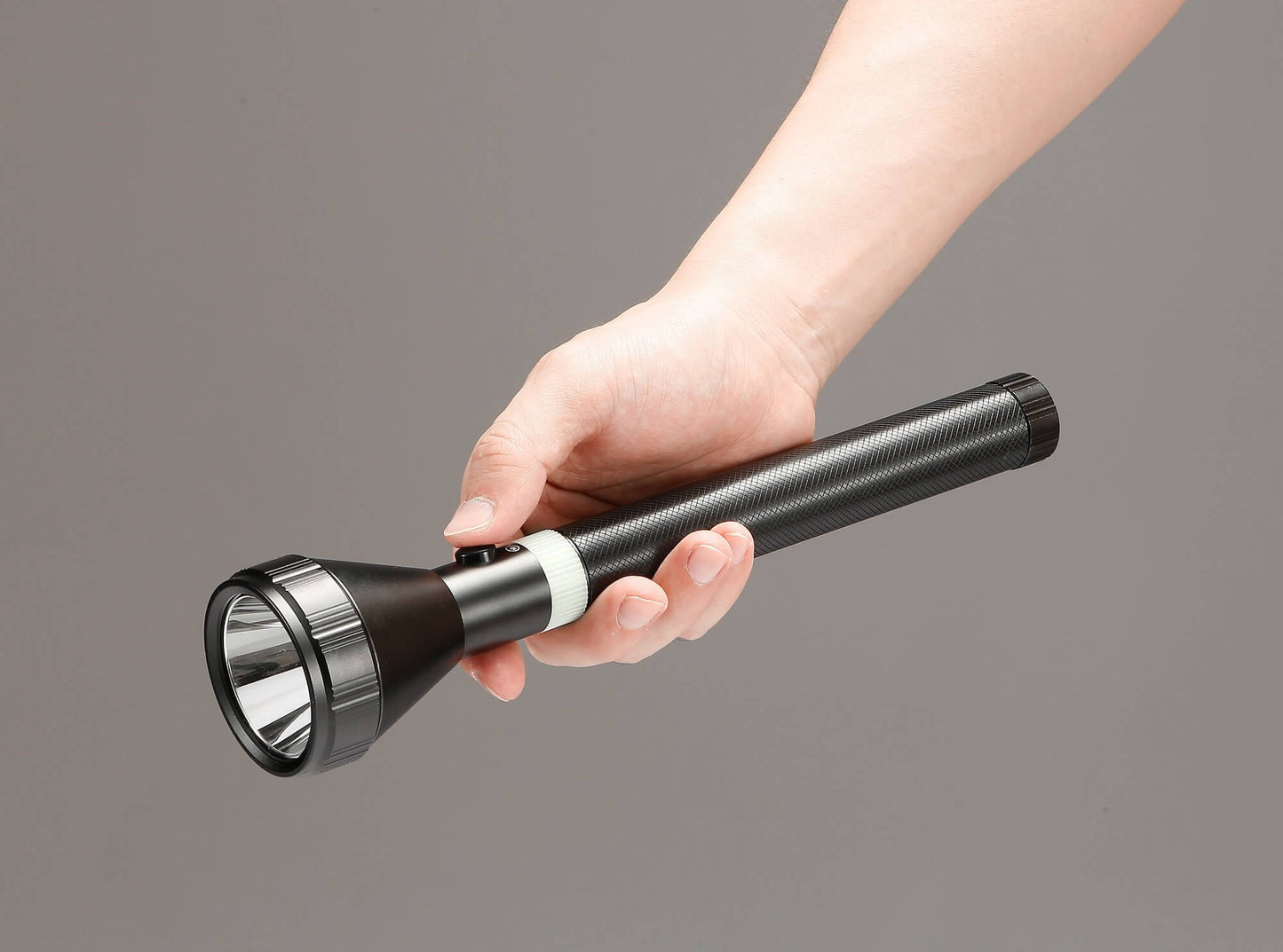 MR. LIGHT - LED TORCH RX30IN|Black, 28cm, 2.0 Kms Long Range, 3.7V/5000 mAh Rechargeable LED Aluminum Torchlight, free shipping