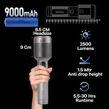 Philips Aircraft Aluminium Alloy 33.2cms Zoom LED Rechargeable Flashlight / Torch – 2500Lumens, 860m Range, 9000mAh SFL5102 / 56 Free Shipping