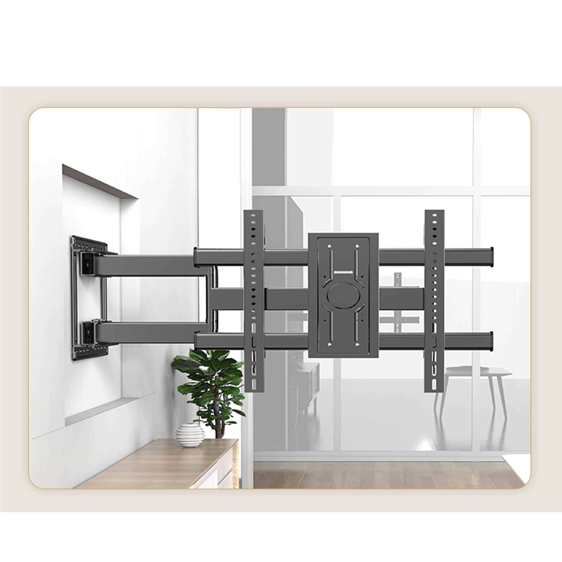 A10 Heavy-Duty Swivel Wall Mount| Fits 60”-120” TVs| 135KG Capacity, free shipping