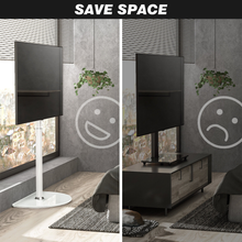 Universal Floor TV Stand with Swivel & Height Adjustment for 32–65 Inch TVs,Tempered Glass Base,VESA 100x100–400x400,40kg Capacity, free shipping