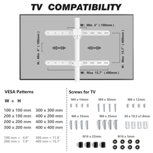 Universal Floor TV Stand with Swivel & Height Adjustment for 32–65 Inch TVs,Tempered Glass Base,VESA 100x100–400x400,40kg Capacity, free shipping