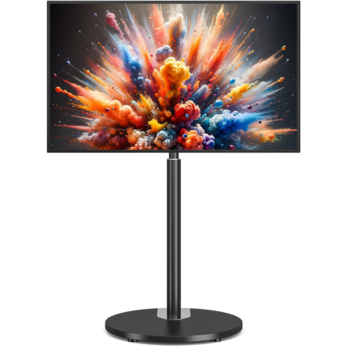 Universal Swivel Floor TV Stand for 32–65 Inch TVs, Height Adjustable Corner TV Mount with Cable Management & Safety Lock, 40 kgs load capacity