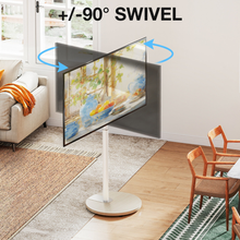 Universal Swivel Floor TV Stand for 32–65 Inch TVs, Height Adjustable Corner TV Mount with Cable Management & Safety Lock, 40 kgs load capacity