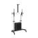 Lumi Heavy-Duty Mobile TV Cart with Cabinet for 60”–100” Screens | 100kg Load Capacity | Conference & Commercial Display Trolley