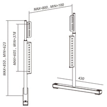 gadget wagon Table Top TV Stand 37 To 80 inches Universal Height Adjustable Up to 40 kg FREE shipping
