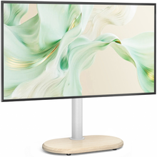 Universal Tabletop Swivel TV Stand for 37–55 Inch TVs, Height Adjustable TV Base with ±35° Swivel, Cable Management & Safety Lock, 40 kgs load capacity, free shipping