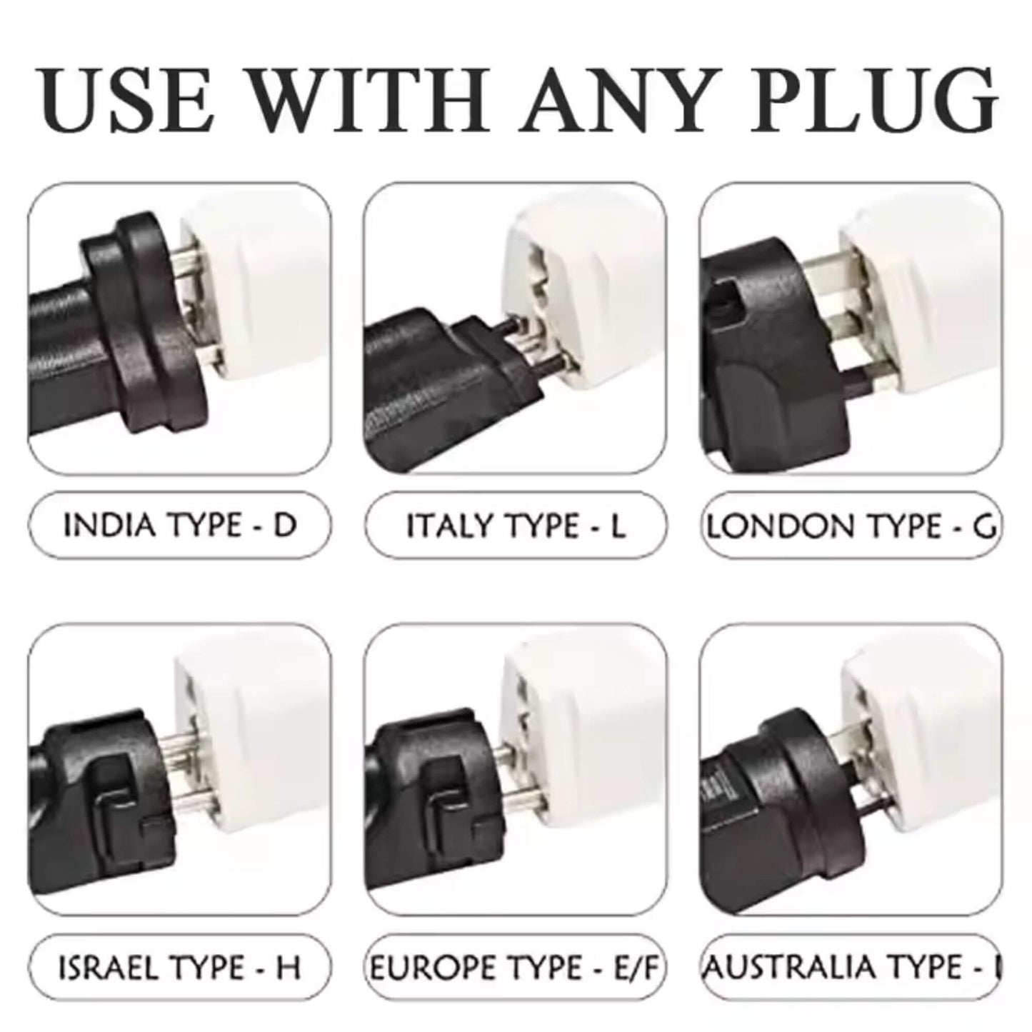 China Australia Travel Adapter - Converts Plugs from All Over the World -pack of 3 units