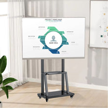 75 - 110 Inches Interactive Display Screens Trolley cart Lockable wheels 130 kgs Movable