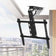 Gadget Wagon 50–75 Inch TV Motorized Drop Down Flip Ceiling Mount for  | 40 Kg Capacity | Motorised 0°–85° Tilt | VESA up to 600×600 mm | Remote + Tuya/Smart Life App Control | Black