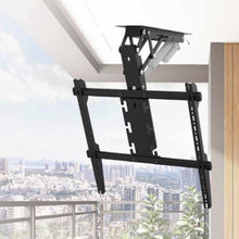 Gadget Wagon 50–75 Inch TV Motorized Drop Down Flip Ceiling Mount for  | 40 Kg Capacity | Motorised 0°–85° Tilt | VESA up to 600×600 mm | Remote + Tuya/Smart Life App Control | Black, free shipping