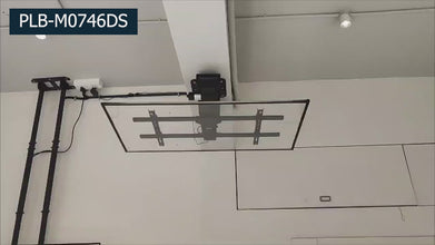 Large Smart Motorised TV Ceiling Mount with Swivel Design & Double Stud Installation Option PLB-M0748DS