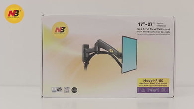nb f150 monitor gas spring wall mount 12 kgs load capacity