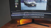 NB 17 to 27 inch Gas Strut LED Monitor Desk Arm with Laptop Tray 360 Degree Swivel tilt F160 Fp2