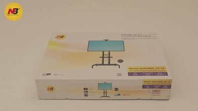 50 to 86 Inch LED LCD TV Portable Wheel Stand 90.9 Kgs Load Capacity