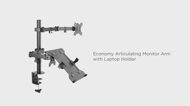 Single Monitor Stand with Laptop Tray Desk Mount LDT12- C1M2KN