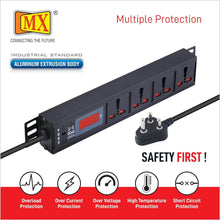 MX Extension Board 4 Outlet 1500W 6/16 AMP Digital Display 4126
