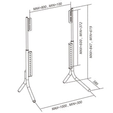 gadget wagon Table Top TV Stand 37 To 85 inches Universal Height Adjustable Up to 40 kg free shipping