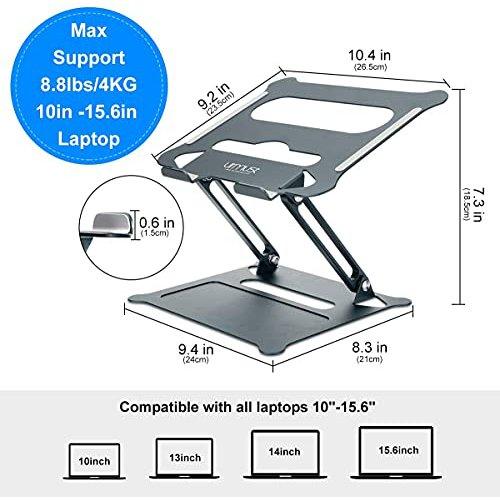 10 - 17" Laptop Stand for Table,Ergonomic Laptop Stand,Computer Riser - GADGET WAGON Laptop Risers & Stands
