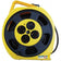 10 Meters 4 Way Round Universal Extension Socket
