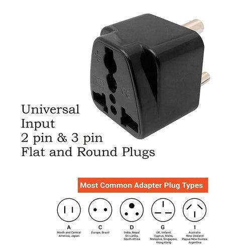 13 Amps 3 Pin UK Malaysia Singapore Hong Kong to India Converter - GADGET WAGON Travel Converters & Adapters