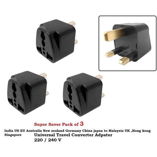 13 Amps 3 Pin UK Malaysia Singapore Hong Kong to India Converter - GADGET WAGON Travel Converters & Adapters