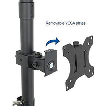 13 to 27 Inches Dual Monitor Mount Vertical Mount for desk arm 2 clamp type - GADGET WAGON Monitor Arm