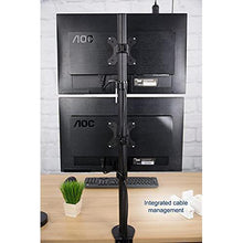13 to 27 Inches Dual Monitor Mount Vertical Mount for desk arm 2 clamp type - GADGET WAGON Monitor Arm