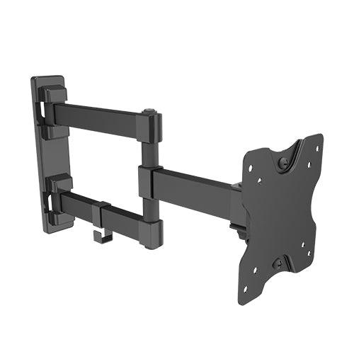 14 to 32 inches Corner Swivel Extendable Arm Rotate and Swivel Monitor and TV Wall Mount Bracket (180 Degrees Motion) - GADGET WAGON