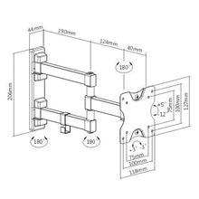 14 to 32 inches Corner Swivel Extendable Arm Rotate and Swivel Monitor and TV Wall Mount Bracket - GADGET WAGON TV Wall & Ceiling Mounts