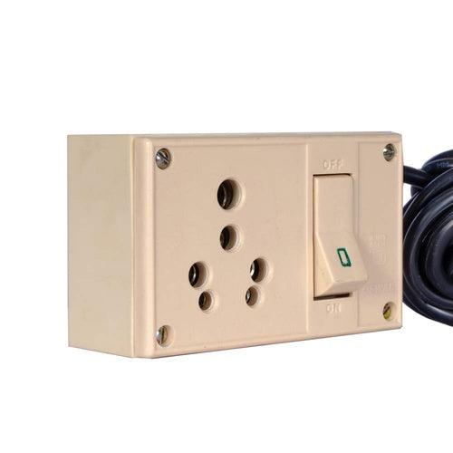 15 / 16 A Power Extension 5 Meters Board for Heavy Appliances Made in India - GADGET WAGON Power Strips & Surge Suppressors