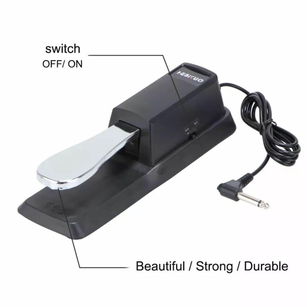 15 cm piano keyboard sustain pedal damper sustain foot pedal - GADGET WAGON Musical Instruments