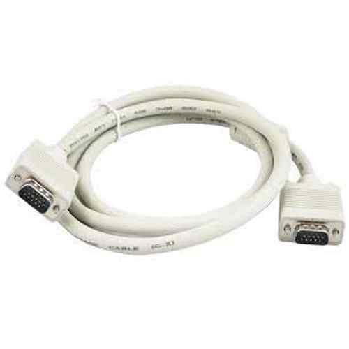 15 pin VGA Male to Male Cable for CCTV, DVR, Desktop, Printer, PC, Machines and Other appliances - GADGET WAGON CABLE_OR_ADAPTER