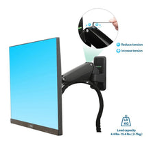 17-27 Inch Gas Spring Monitor Wall Mount Bracket Full Motion Articulating Swivel for Display - GADGET WAGON Gas Spring Arm