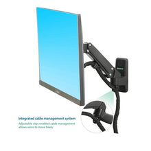 17-27 Inch Gas Spring Monitor Wall Mount Bracket Full Motion Articulating Swivel for Display - GADGET WAGON Gas Spring Arm