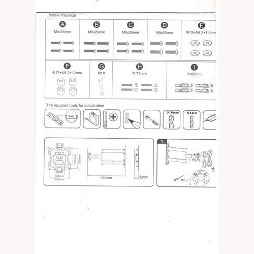 19 - 43" LED TV Wall Mount Bracket Corner vesa 200 x 200 mm - GADGET WAGON