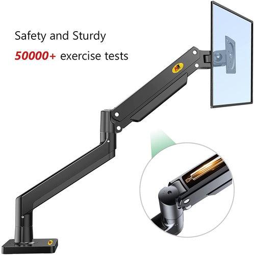 22'' to 32" Gas Strut Dual Monitor Arm Full Motion desk mount stand NB G35 - GADGET WAGON Gas Spring Arm