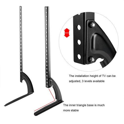 23 to 65 Inch LED TV Table Top Desk Stand with Mount | VESA Compatible | 45 kgs Weight Capacity - GADGET WAGON TV Wall & Ceiling Mounts