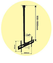 23 to 70 Inches 3 to 6 Feet LED TV Ceiling Wall Mount Tilt VESA 600x400 mm Max - GADGET WAGON TV Wall & Ceiling Mounts